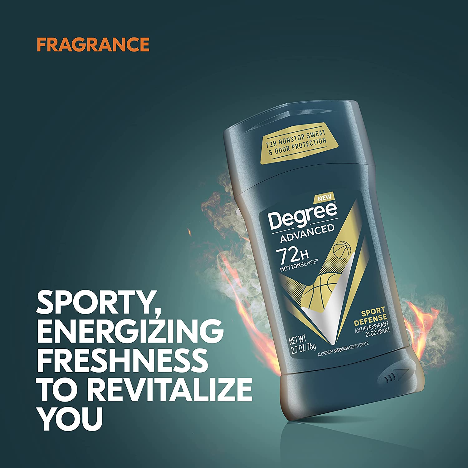 Degree Advanced Protection Antiperspirant Deodorant Sport Defense 4 count 72-Hour Sweat and Odor Protection Antiperspirant For Men With MotionSense Technology 2.7 oz - Image 5